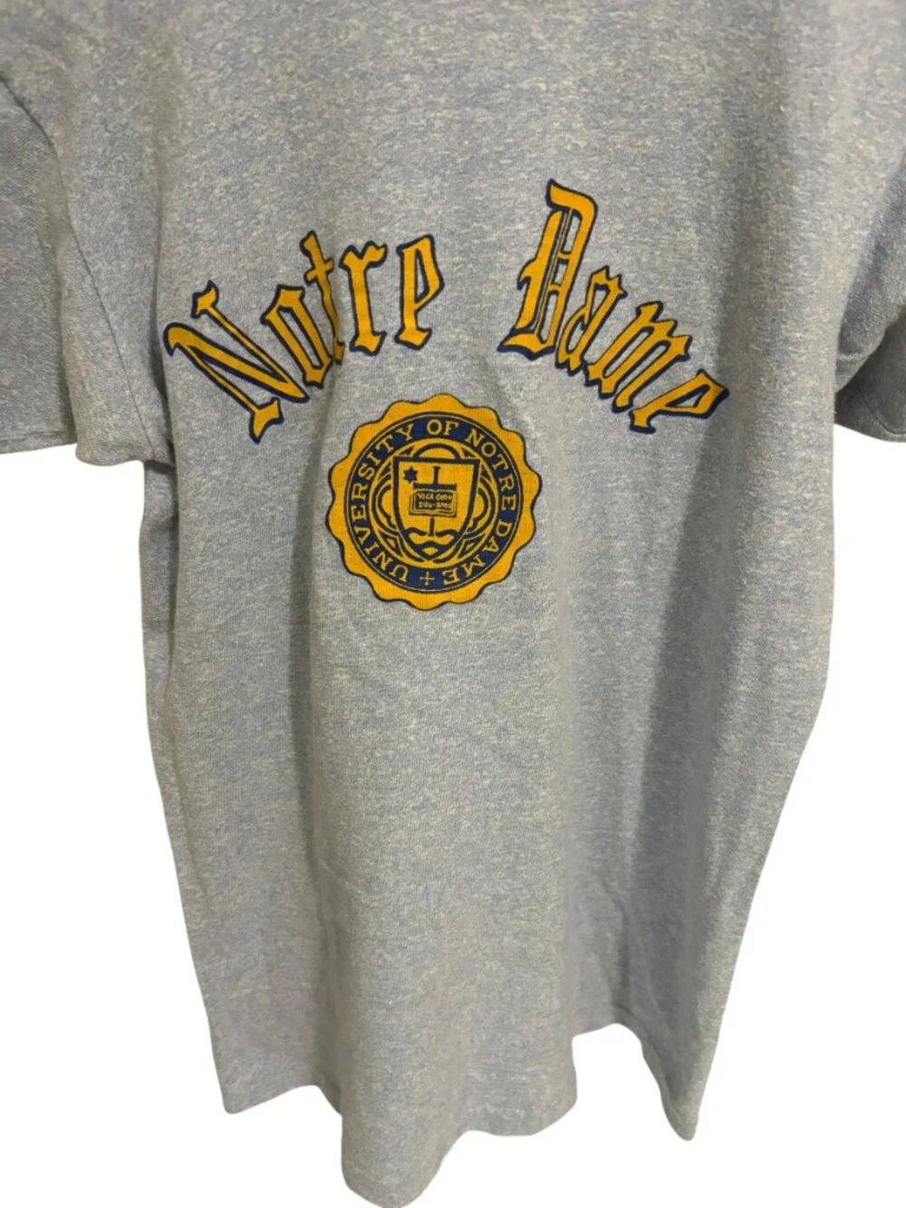 Vintage Champion 1980s Notre Dame SS T Shirt Size Medium Single Stitch - Picture 5 of 6